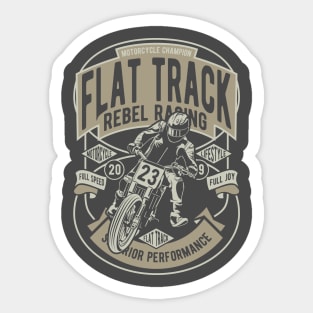 Flat Track Racing Sticker